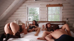 Skye Blue - 3 BFF Takes Turn Sharing Huge Roommate Cock