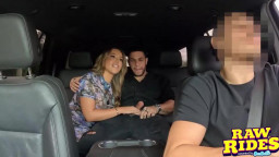 Sienna Grace - Fan Fuck A Horny WIfe In The BackSeat While Husband Drives The Car